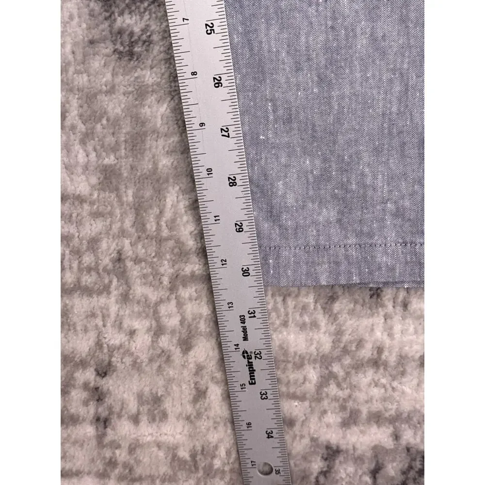 Hugo Boss Pants 38 x 30 Mens Blue Chambray Linen Cotton Blend Slim Trouser